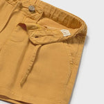 Bermuda lino relaxed arancio 