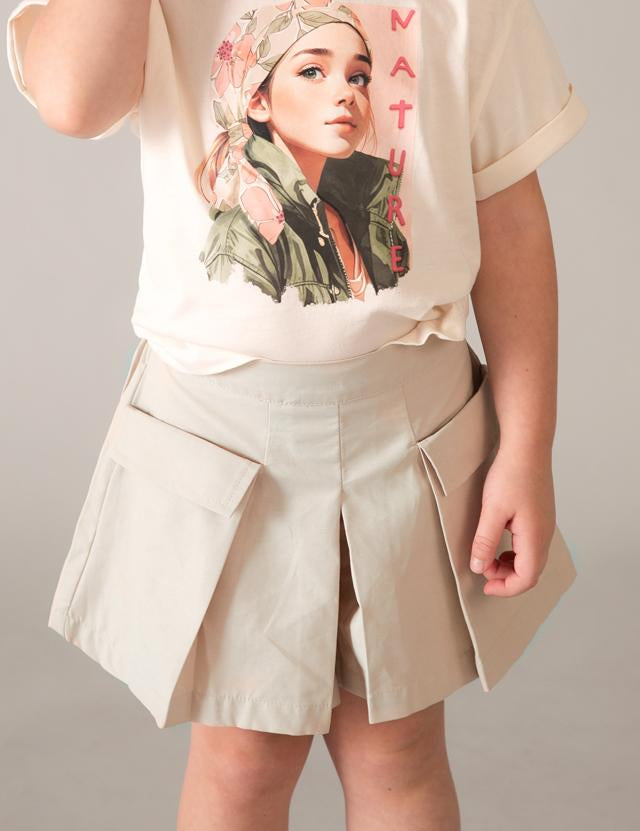 Gonna pantalone cargo bambina<BR/> 