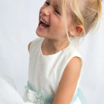 Vestito cerimonia tulle ricamato bambina 