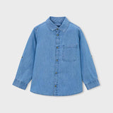 Camicia jeans manica lunga bambino 