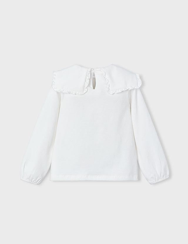 Blusa collo volant neonata Mayoral 