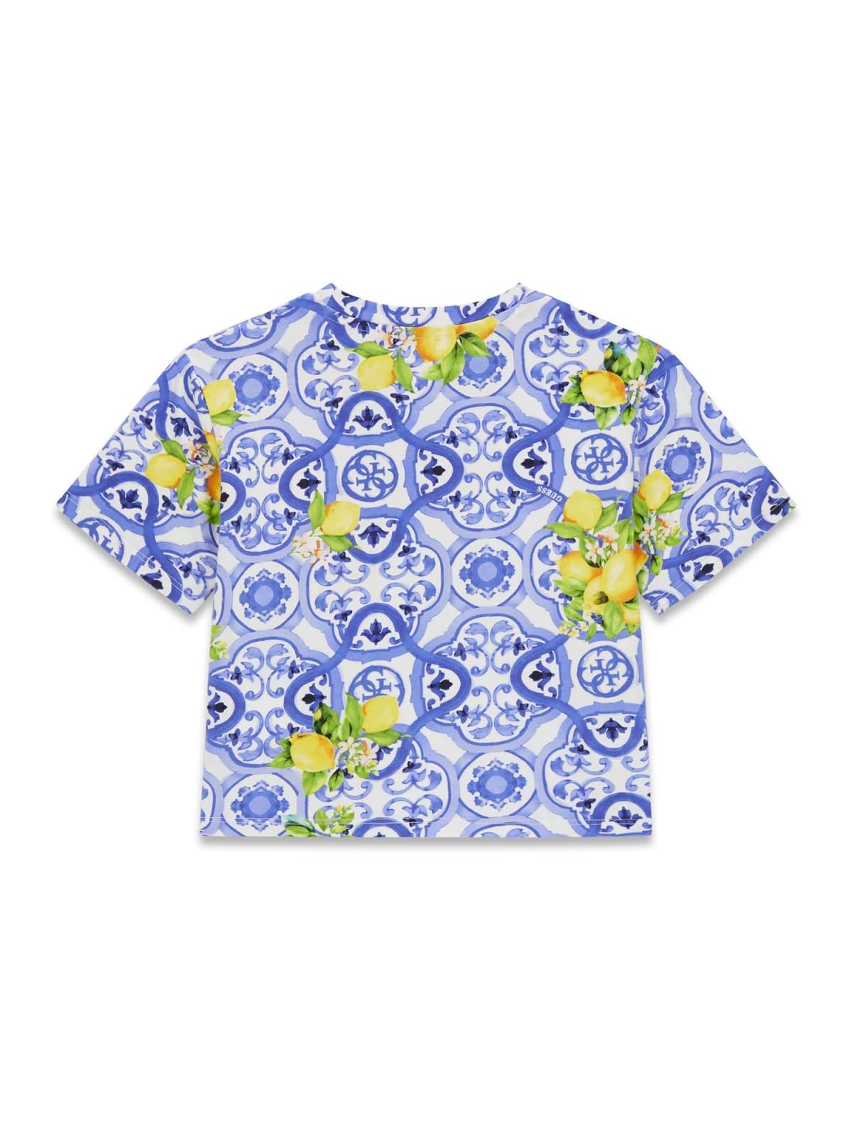 T-Shirt stampata ragazza Guess 