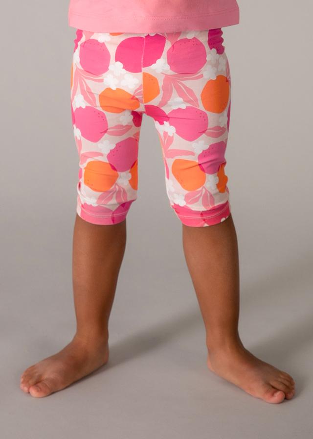 Completo leggings stampato neonata 