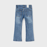 Jeans flare blue denim bambina 