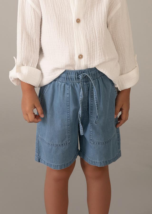Bermuda jeans morbido bambino 