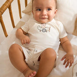 Completo pantaloncino e maglietta orsetto neonato 