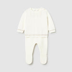 Completo ghettina e maglione tricot neonato<BR/> 