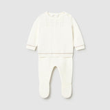 Completo ghettina e maglione tricot neonato<BR/> 
