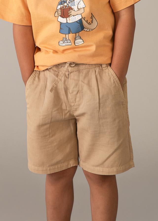Bermuda relaxed fit in lino bambino 