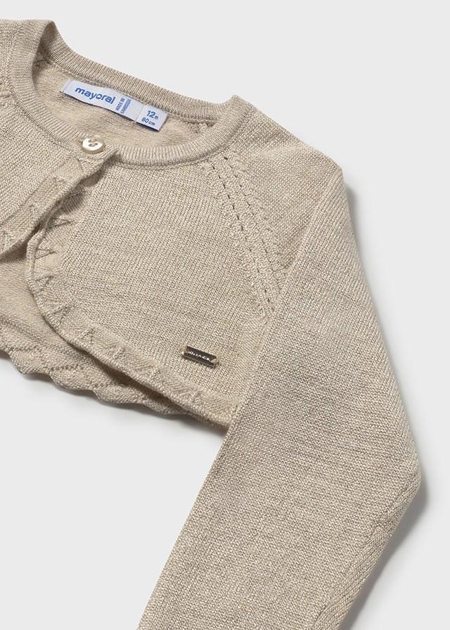Cardigan bolero basic tricot neonata 