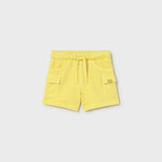 Bermuda in tuta per neonato giallo 