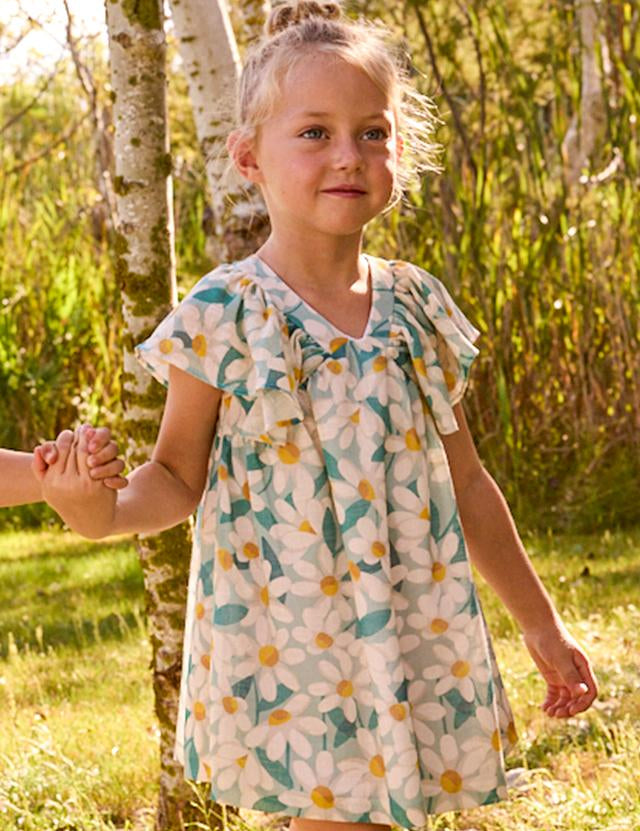 Vestito cerimonia stampa floreale bambina 