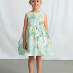 Vestito cerimonia fiori bambina 
