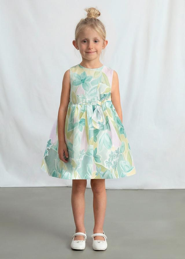 Vestito cerimonia fiori bambina 