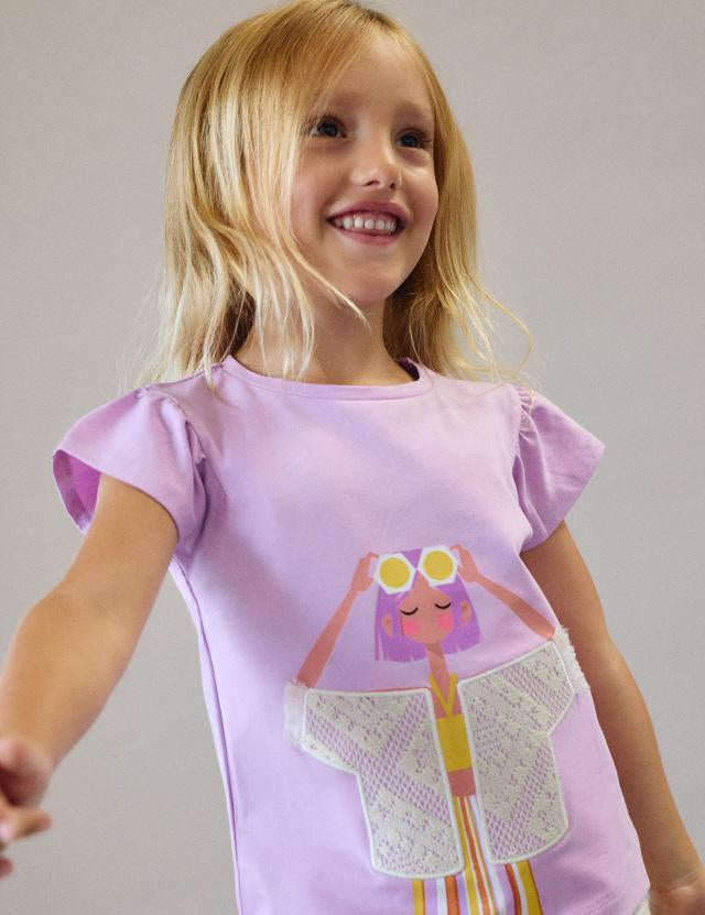 Maglietta manica corta bambina 