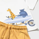 Completo in maglia bermuda e maglietta surf neonato 