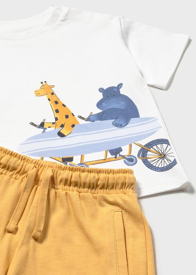 Completo in maglia bermuda e maglietta surf neonato 