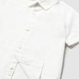 Camicia in lino neonato 