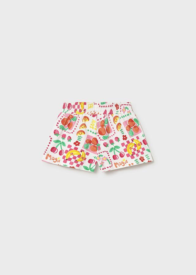 Pantaloncino punto stampato neonata 