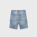 Bermuda cargo in denim ragazzo 