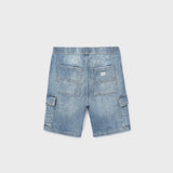 Bermuda cargo in denim ragazzo 