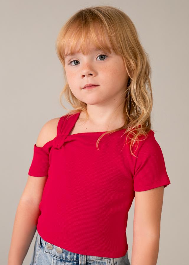 Maglietta asimmettrica bambina 