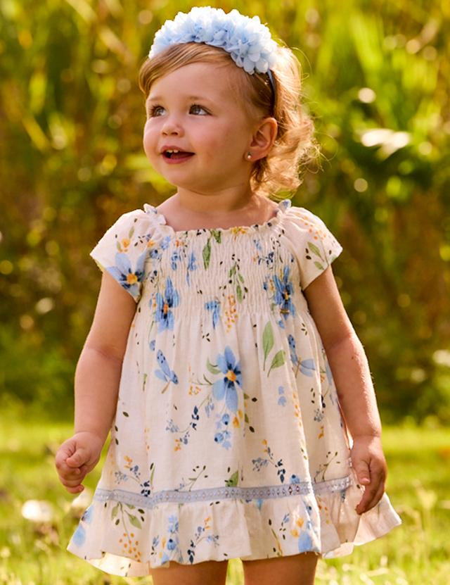Vestito stampa floreale neonata 