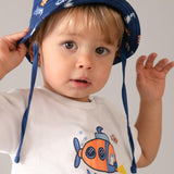 Completo in maglia 3 pezzi con cappello neonato 
