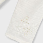 Pantalone in lino ricamato bambina 
