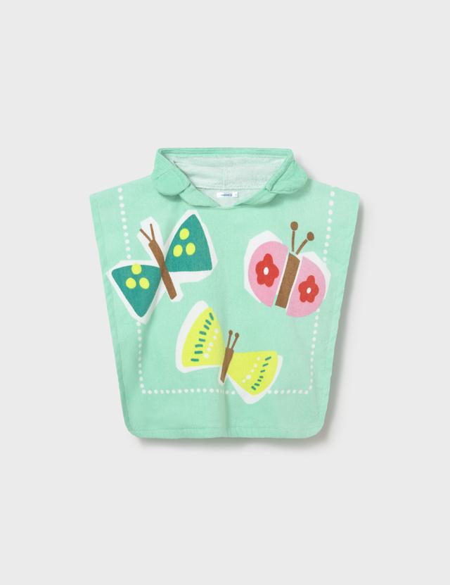 Asciugamano mare con cappuccio neonata 