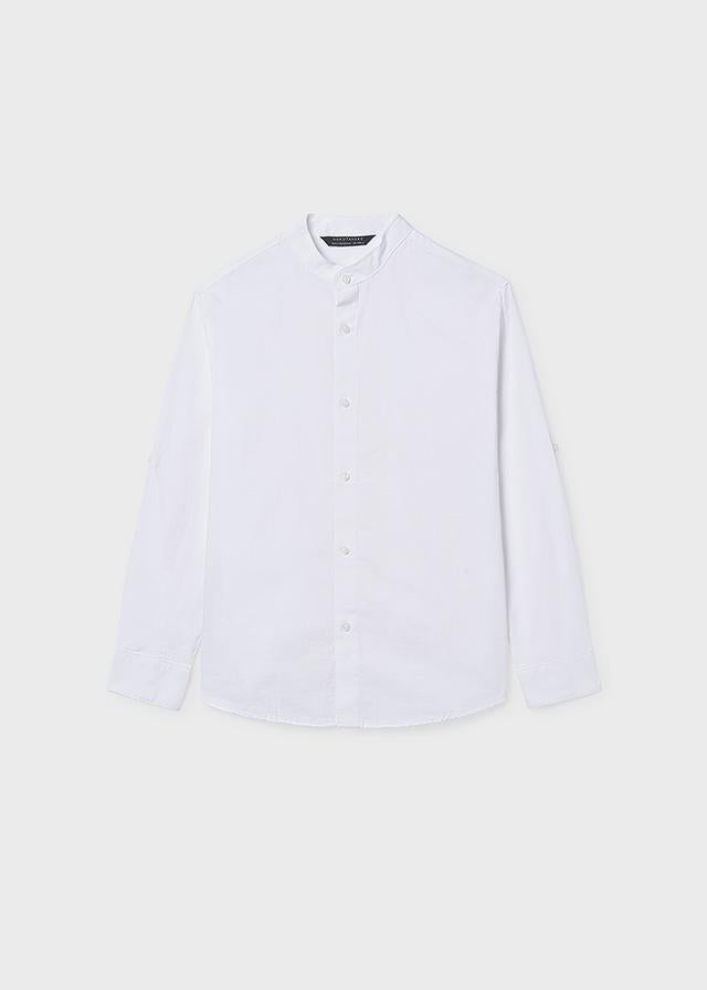 Camicia manica lunga colletto alla coreana ragazzo 