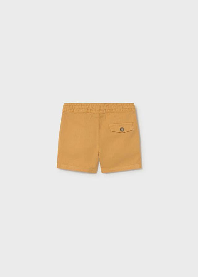 Bermuda lino relaxed arancio 