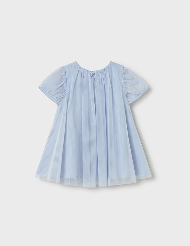 Vestito tulle con borsetta neonata 