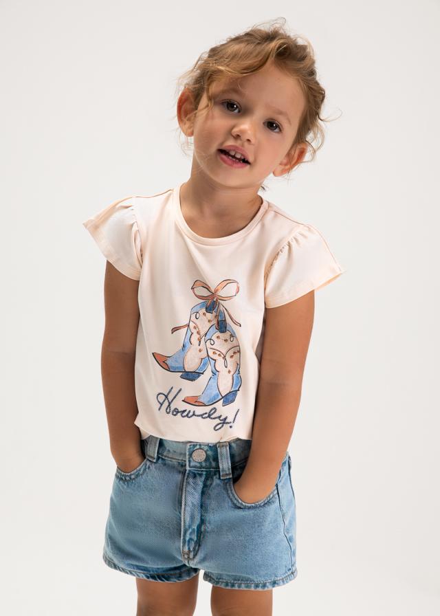 Pantaloncino jeans basic bambina 
