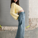Jeans wide leg ragazza 