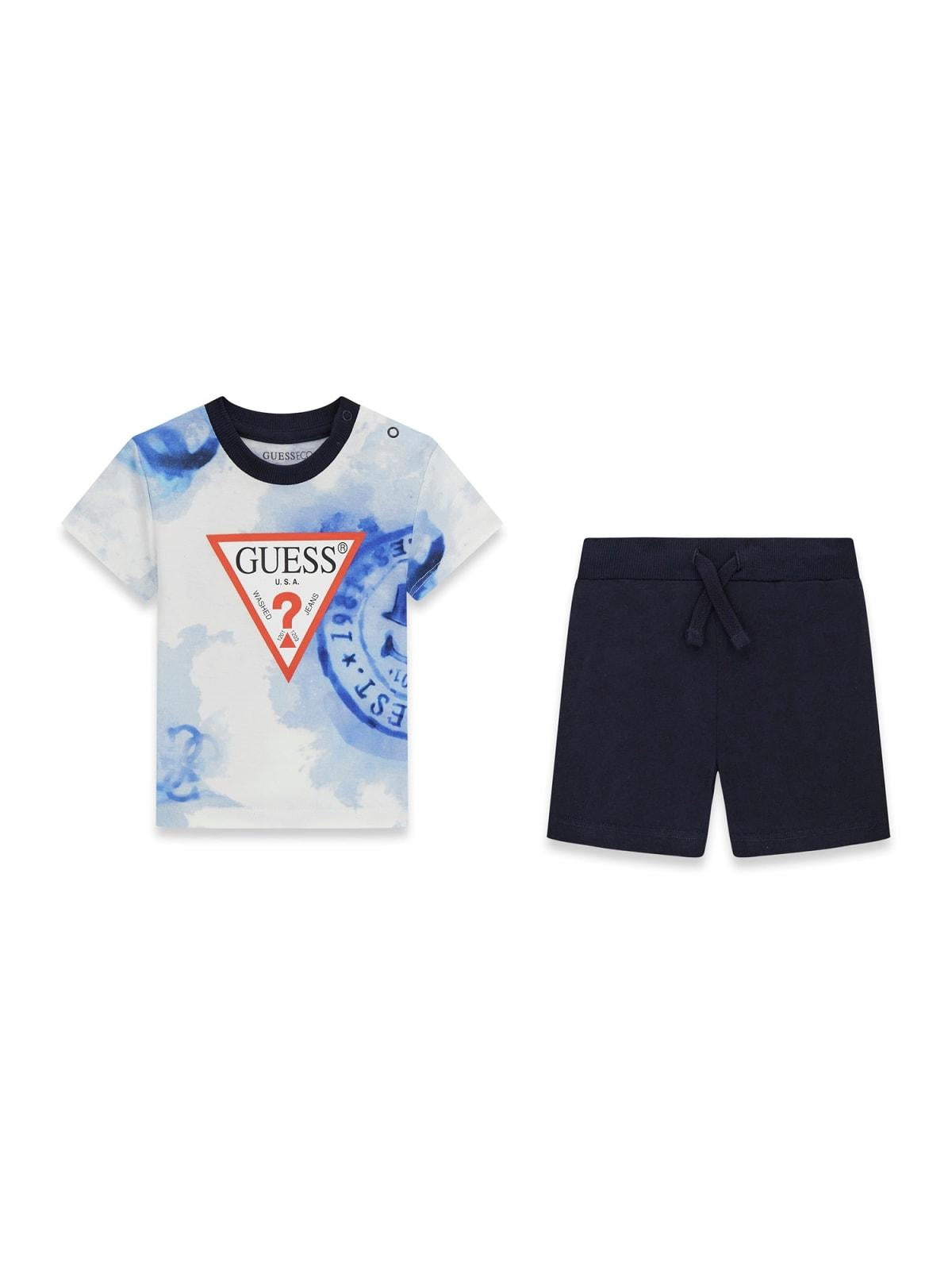 Completo t-shirt e bermuda neonato Guess 