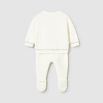 Completo ghettina e maglione tricot neonato<BR/> 