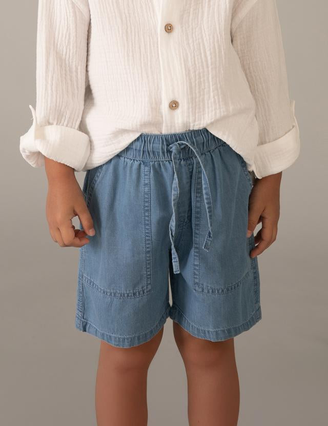 Bermuda jeans morbido bambino 