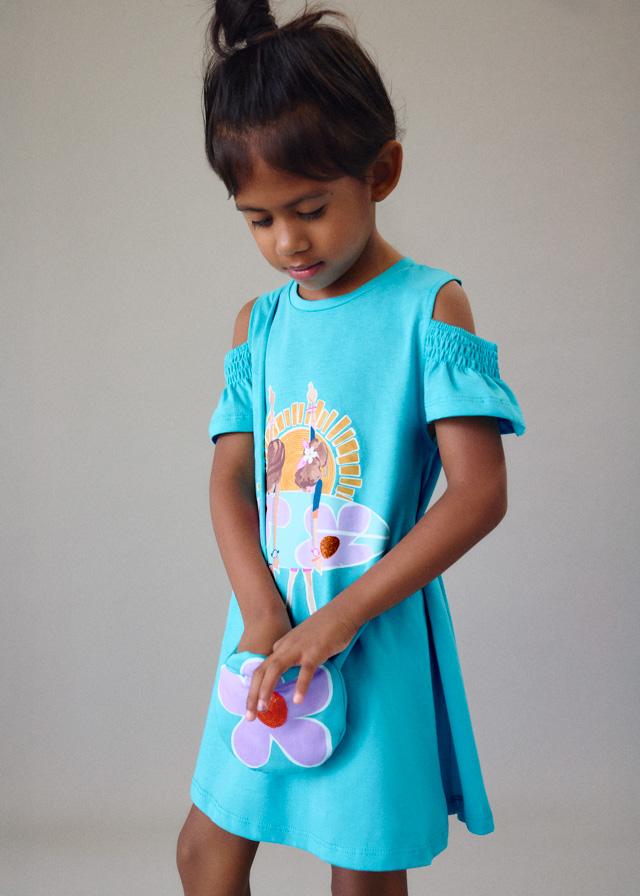 Vestito con borsa bambina 