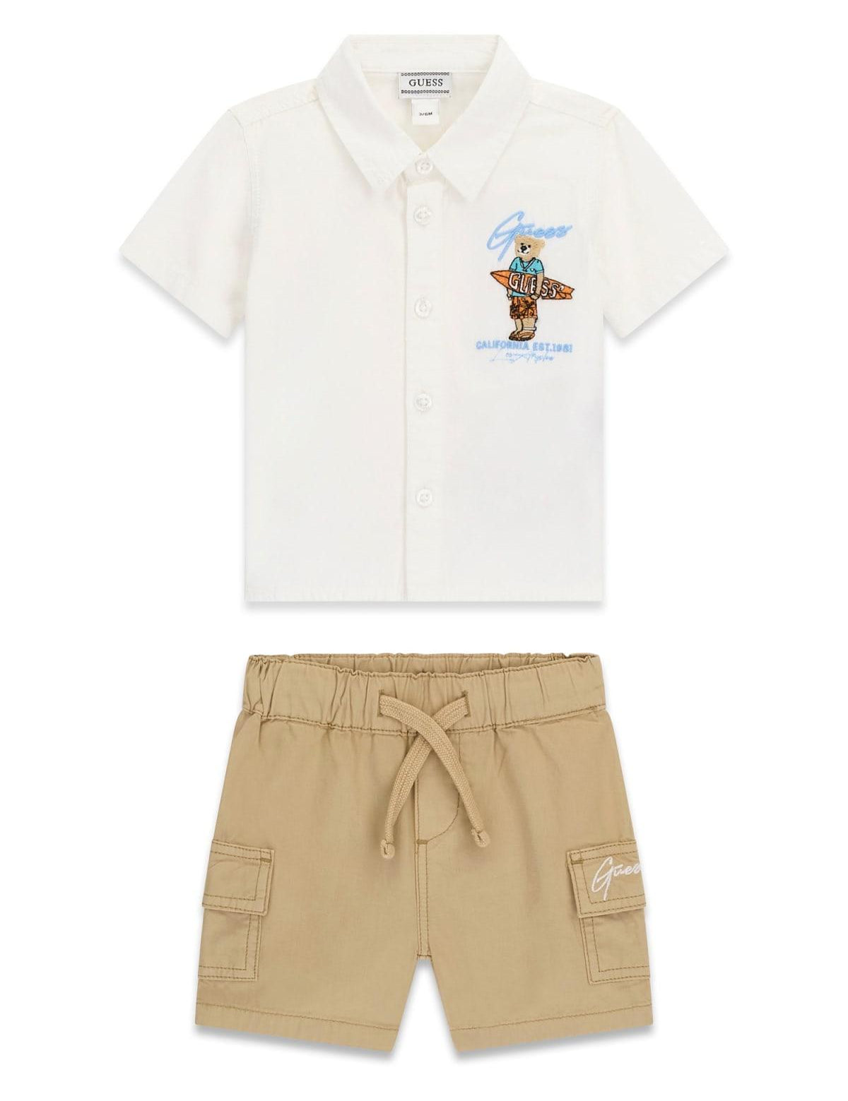 Completo polo e bermuda neonato Guess 