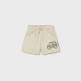 Bermuda felpa macchinina neonato<BR/> 