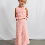 Completo fondo ampio ricamato bambina 