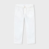 Pantalone lungo morbido chino in lino bambino 