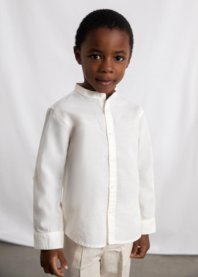 Camicia manica lunga colletto alla correana bambino 