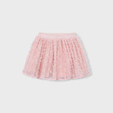 Gonna in tulle con fantasie 