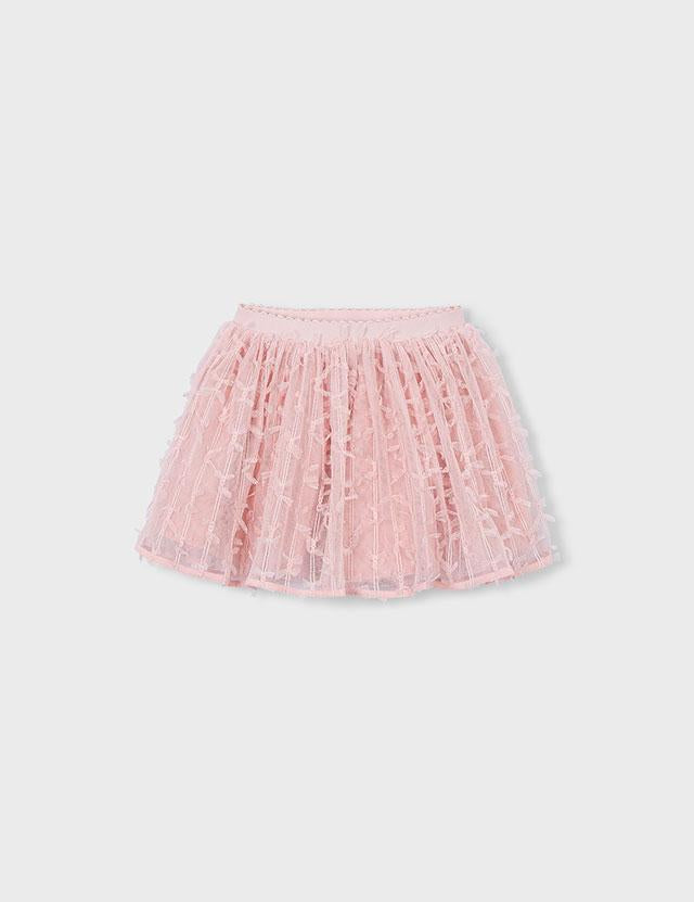 Gonna in tulle con fantasie 