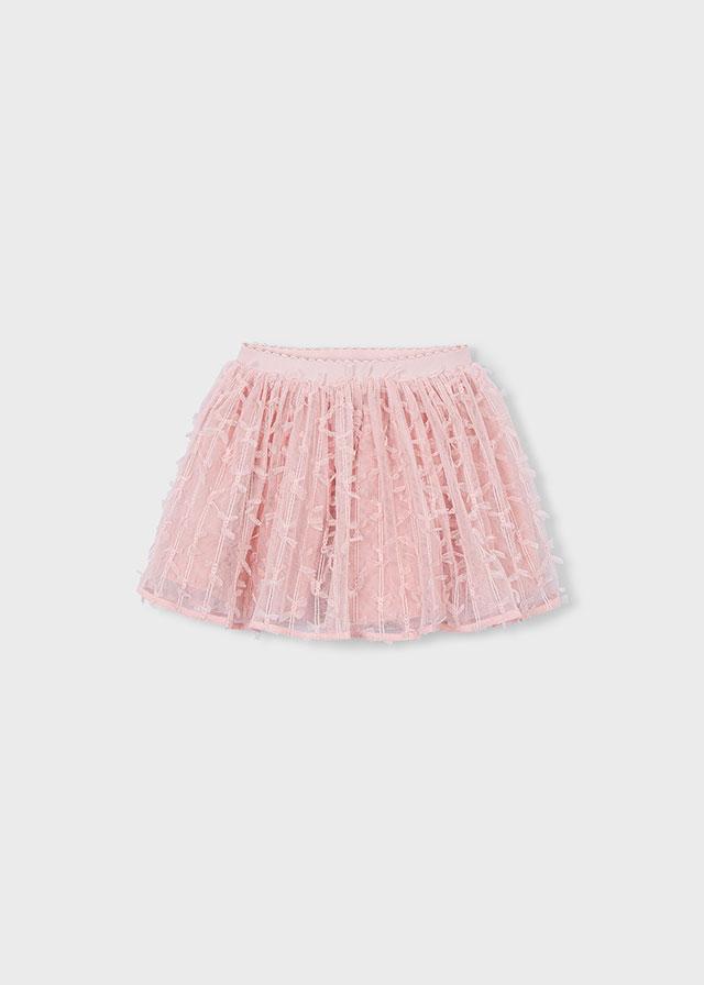 Gonna in tulle con fantasie 
