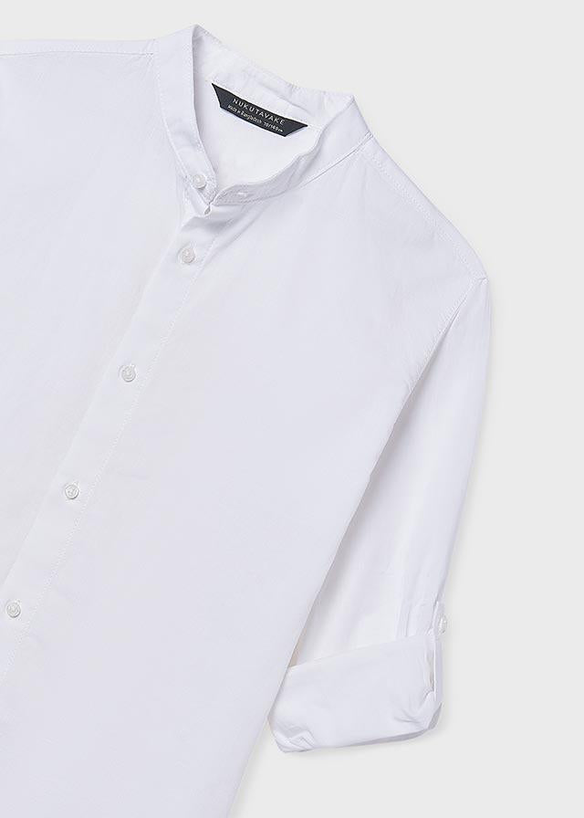 Camicia manica lunga colletto alla coreana ragazzo 
