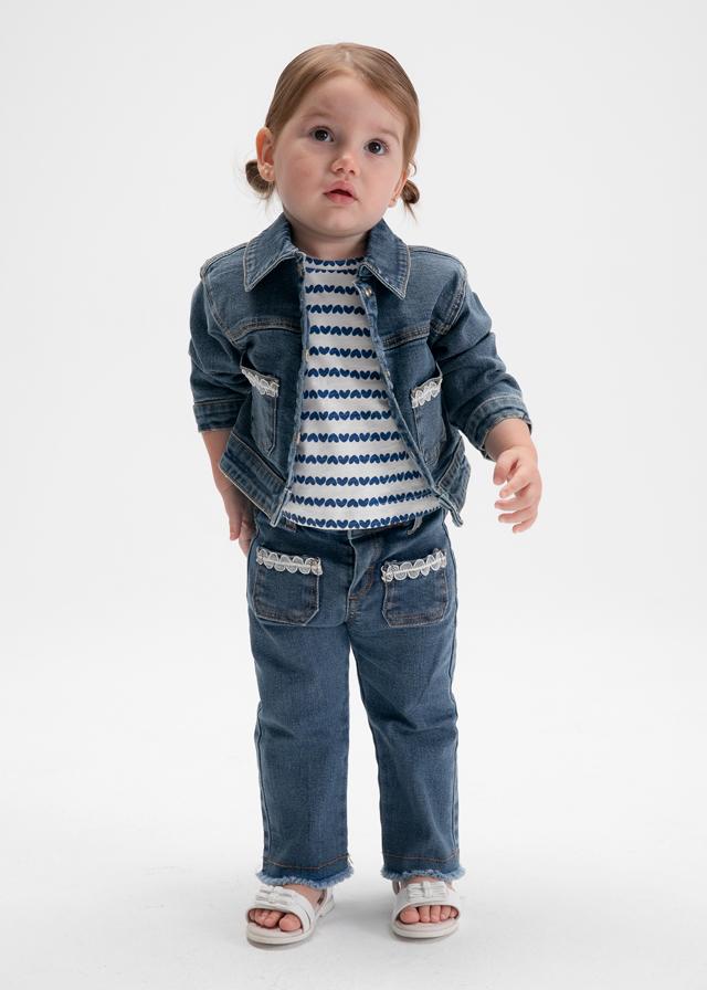 Giubbotto jeans neonata 