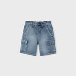 Bermuda denim cargo bambino 